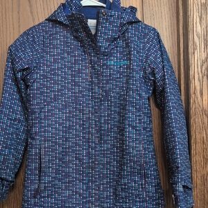 Columbia Kids' Winter Interchange Coat in Purple, White And Teal